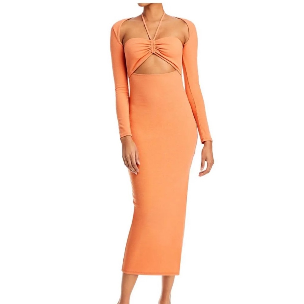 FORE Long Sleeve Cut Out Dress